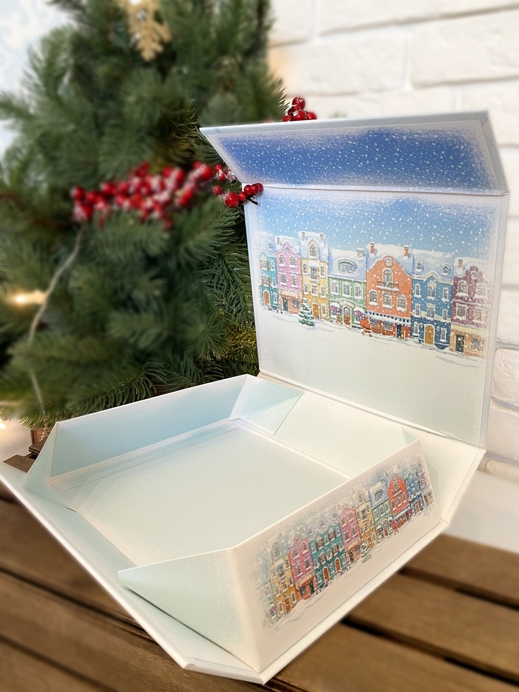 Коробка шкатулка подарочная "Новогодняя прогулка" — изображение 4